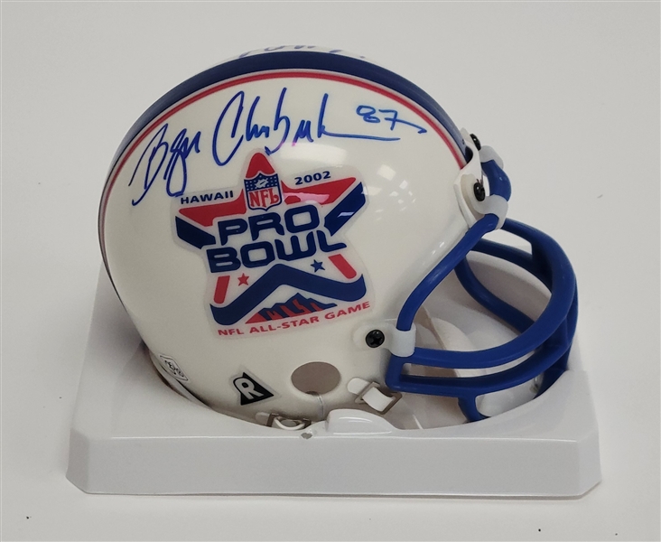 Matt Birk & Byron Chamberlain Dual Autographed 2002 Pro Bowl Mini Helmet