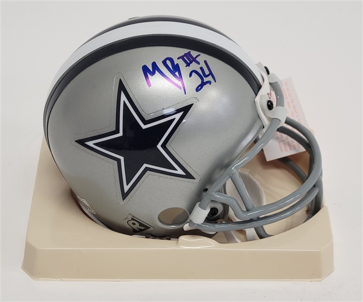 Marion Barber Autographed Dallas Cowboys Mini Helmet