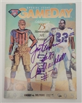 Jim Marshall & Jerry Reichow Dual Autographed 1994 Minnesota Vikings GameDay Program