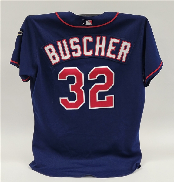 Brian Buscher 2007 Minnesota Twins Game Issued Jersey