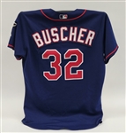 Brian Buscher 2007 Minnesota Twins Game Issued Jersey