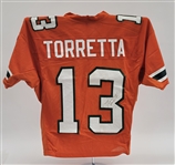 Gino Torretta c. 1989-92 Miami Hurricanes Game Used & Autographed Jersey