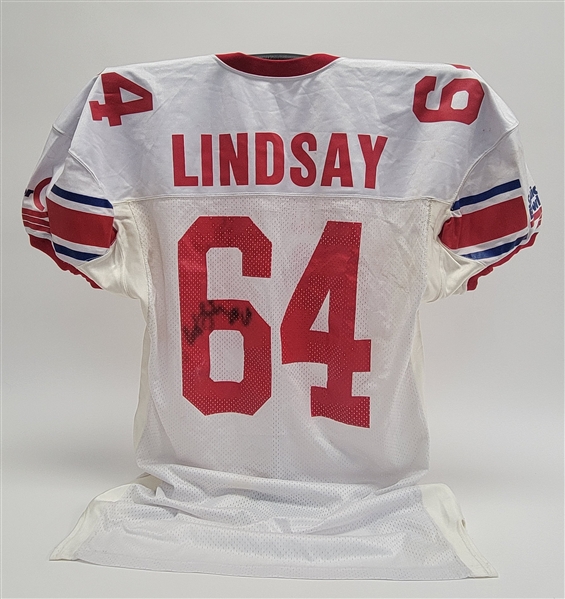 Everett Lindsay Autographed Senior Bowl Used Game Jersey