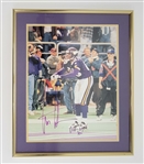 Cris Carter Autographed & Inscribed 16x20 Photo