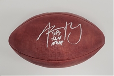 Aaron Rodgers Autographed & Inscribed Super Bowl XLV "The Duke" Football Steiner