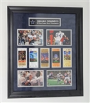 Dallas Cowboys Replica Super Bowl Ticket Framed Display LE #240/1000