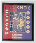 Michael Jordan & Kobe Bryant Framed Replica NBA Championship Ring Display