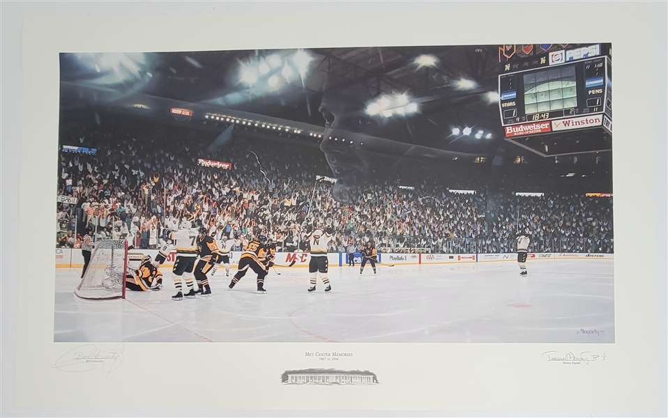 Bill Goldsworthy Autographed Terrence Fogarty "Met Center Memories" Printers Proof 1/5