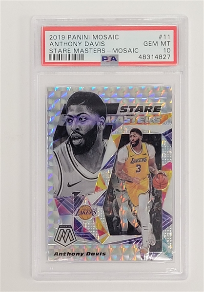 Anthony Davis 2019 Panini Mosaic #11 Stare Masters Card PSA 10