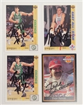 Lot of 4 Kevin McHale & Dale Jarrett Autographed Cards w/ Beckett LOAs