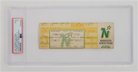 1991 Stanley Cup Final Pittsburgh vs. Minnesota Game 6 Full Ticket PSA 5 *Lemieuxs 1st Cup Win*