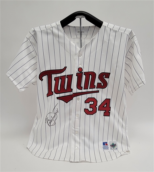 Kirby Puckett 1996 Minnesota Twins Game Issued & Autographed Jersey *One of the Last Puckett Jerseys Ever Issued* w/ Beckett LOA