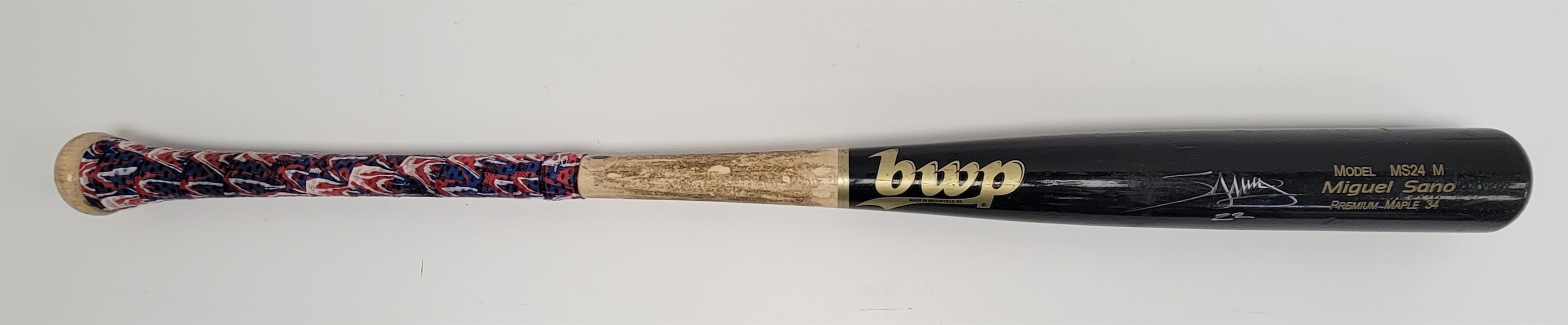 Miguel Sano Minnesota Twins Game Used & Autographed Bat