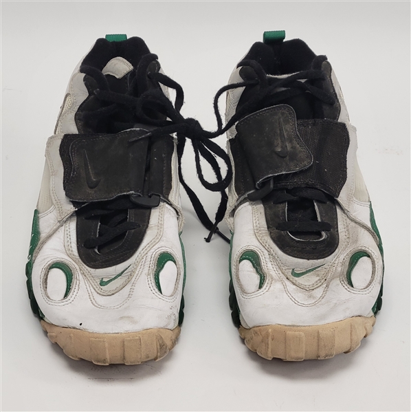 Keith Jackson c. 1995-96 Game Used Football Shoes From Super Bowl Championship Year