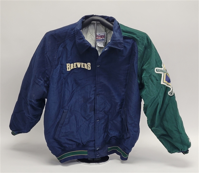 Greg Vaughn c. 1995-96 Milwaukee Brewers Game Used Jacket