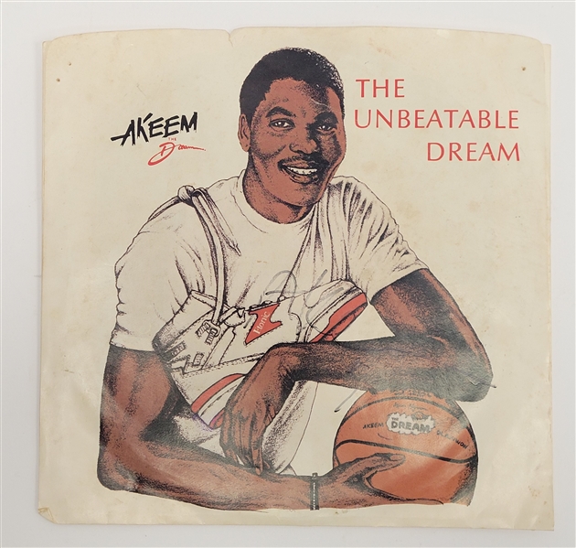 Akeem Olajuwon Autographed .45 Record