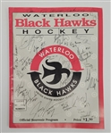 Waterloo Black Hawks Team Signed Program