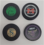 Lot of 4 Vintage Hockey Pucks w/ St. Paul Fighting Saints