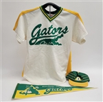 Beaumont Golden Gators Lot of 3 - Jersey, Pennant, & Hat