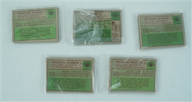Philadelphia Eagles Lot of (5) Topps 1984 Football Card Team Sets