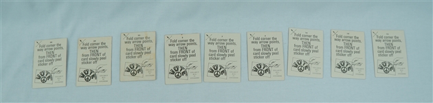 1972 Donruss Presidential Election Vote Stickers Set of 33