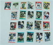 Minnesota North Stars Lot of 21 Autographed Hockey Cards