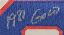 Jim Craig Autographed & Inscribed Custom Jersey Beckett