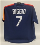 Craig Biggio Autographed Houston Astros Mitchell & Ness Cooperstown Collection Jersey PSA/DNA & TriStar
