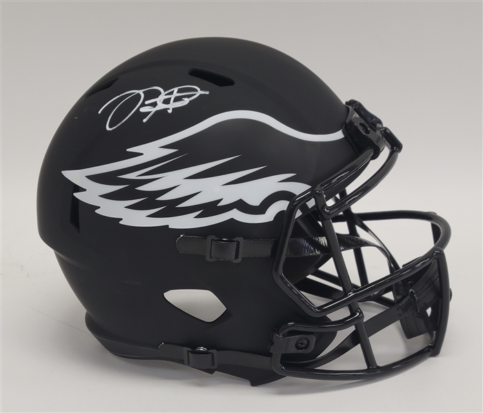 Jalen Hurts Autographed Philadelphia Eagles Full Size Eclipse Replica Helmet Beckett