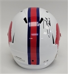 Josh Allen Autographed Buffalo Bills Full Size Throwback Replica Helmet Beckett