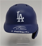 Trea Turner Autographed & Inscribed Los Angeles Dodgers Full Size Batting Helmet Beckett