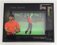 Tiger Woods Autographed "Approach" 16x20 Upper Deck Shadow Box UDA