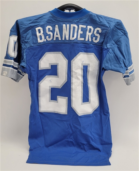 Barry Sanders 1991 Detroit Lions Game Used Jersey w/ Dave Miedema LOA
