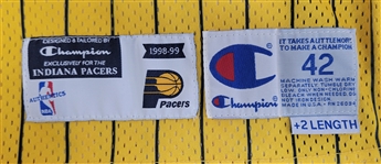 Reggie Miller 1998-99 Indiana Pacers Game Used Jersey w/ Dave Miedema LOA
