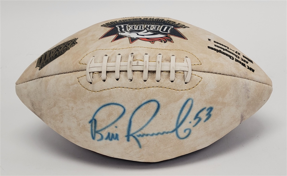 Bill Romanowski Autographed Denver Broncos Super Bowl XXXIII Champions Football