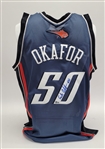Emeka Okafor Autographed Authentic Charlotte Bobcats Jersey Beckett
