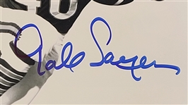 Lot of 3 Gale Sayers, Buck O'Neil, & Bob Feller Autographed 8x10 Photos Beckett