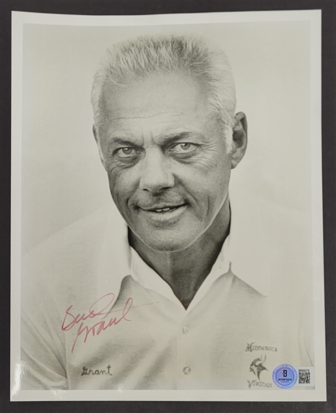Bud Grant Autographed 8x10 Photo Beckett