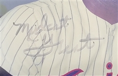 Bert Blyleven & Mudcat Grant Autographed & Framed Dual 8x10 Photo Display
