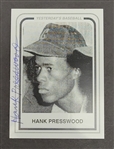 Hank Presswood Autographed Baseball Card