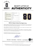 1980 Miracle Hockey Team Signed & Framed Jersey LE #1/980 w/ 20 Signatures Beckett LOA