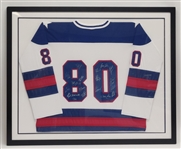 1980 Miracle Hockey Team Signed & Framed Jersey LE #1/980 w/ 20 Signatures Beckett LOA