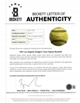 1981 Los Angeles Dodgers World Series Champions Team Signed Baseball w/ Beckett LOA
