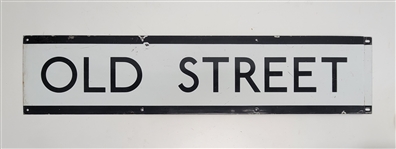 Old Street London Transport Station Sign