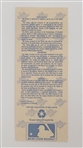 1991 Minnesota Twins World Series Game 7 Ticket