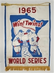 Rare 1965 Minnesota Twins World Series Banner