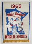 Rare 1965 Minnesota Twins World Series Banner