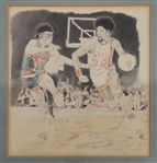 Julius Erving Framed Artwork Display