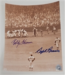 Bobby Thomson & Ralph Branca Dual Autographed 8x10 Photo MLB