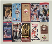 Lot of 10 Minnesota Twins Media Guides From 1987-98
